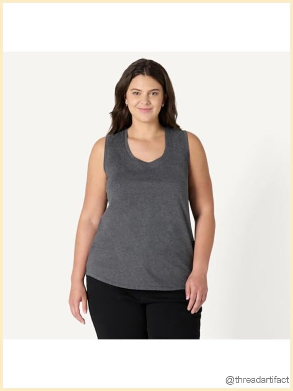 100% Cotton Sleeveless Tank Top, Pack of 2, S-XL - Picture 4 of 6